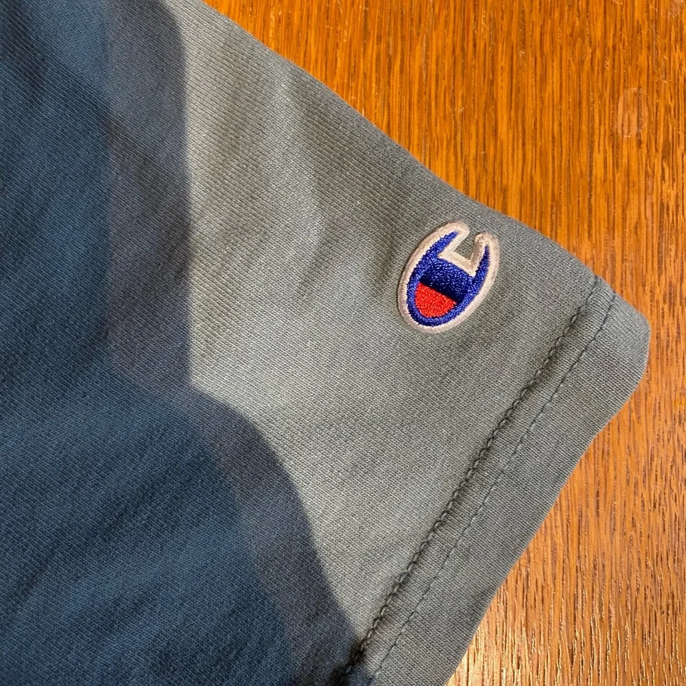 Champion Olive‎ Green early 2000’s short sleeve reverse weave logo T-Shirt L - Picture 3 of 8